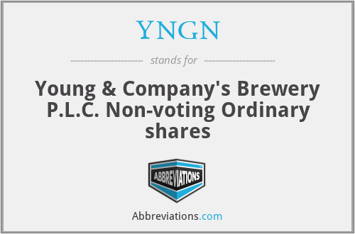YNGN - Young & Company's Brewery P.L.C. Non-voting Ordinary shares