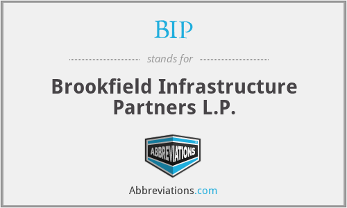 BIP - Brookfield Infrastructure Partners L.P.