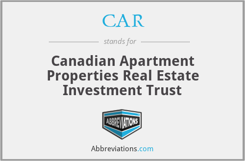 CAR - Canadian Apartment Properties Real Estate Investment Trust