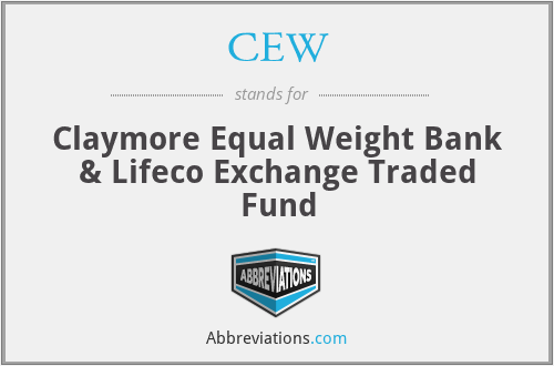 CEW - Claymore Equal Weight Bank & Lifeco Exchange Traded Fund