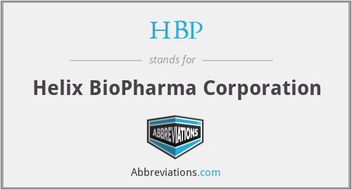 HBP - Helix BioPharma Corporation