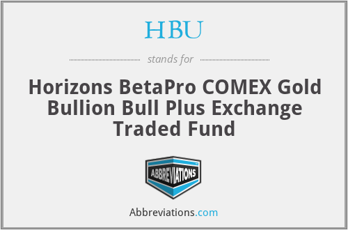 HBU - Horizons BetaPro COMEX Gold Bullion Bull Plus Exchange Traded Fund
