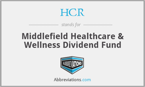 HCR - Middlefield Healthcare & Wellness Dividend Fund
