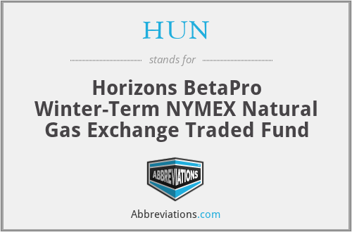 HUN - Horizons BetaPro Winter-Term NYMEX Natural Gas Exchange Traded Fund
