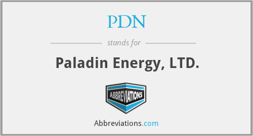 PDN - Paladin Energy, LTD.