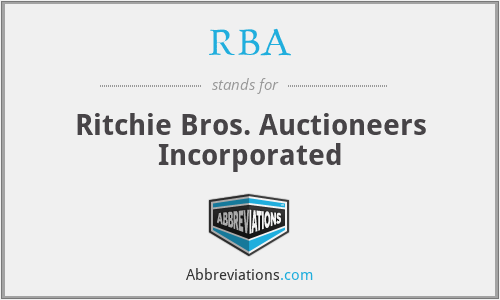 RBA - Ritchie Bros. Auctioneers Incorporated