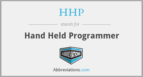 HHP - Hand Held Programmer