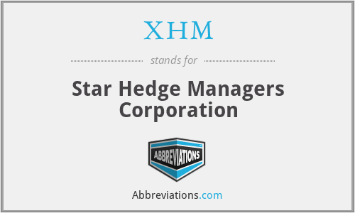 XHM - Star Hedge Managers Corporation