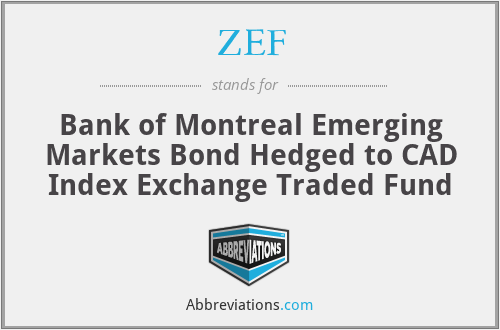 ZEF - Bank of Montreal Emerging Markets Bond Hedged to CAD Index Exchange Traded Fund