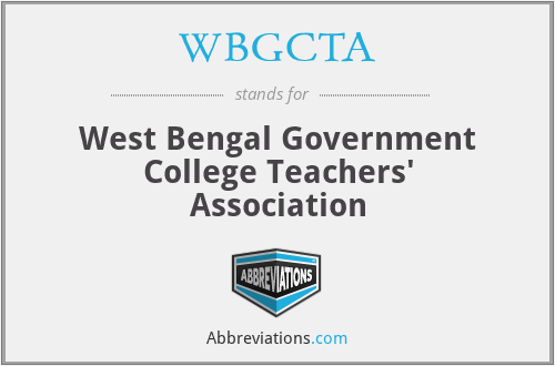 WBGCTA - West Bengal Government College Teachers' Association