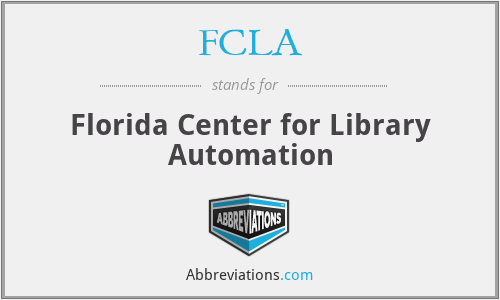 FCLA - Florida Center for Library Automation