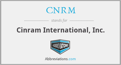 CNRM - Cinram International, Inc.