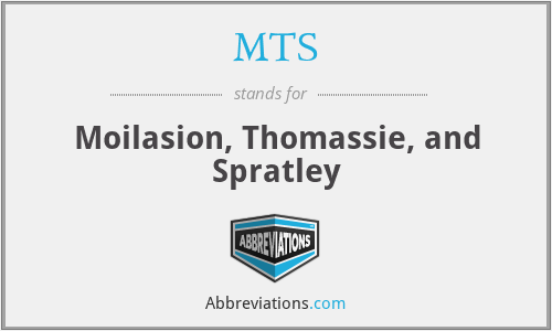 MTS - Moilasion, Thomassie, and Spratley