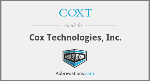 COXT - Cox Technologies, Inc.