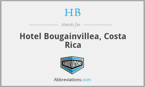 HB - Hotel Bougainvillea, Costa Rica
