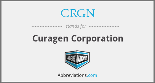 CRGN - Curagen Corporation
