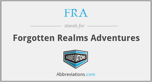 FRA - Forgotten Realms Adventures