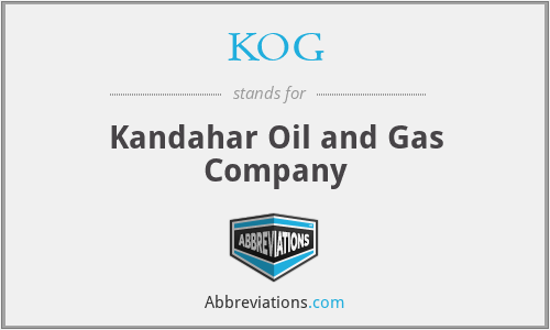 KOG - Kandahar Oil and Gas Company