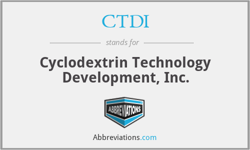 CTDI - Cyclodextrin Technology Development, Inc.