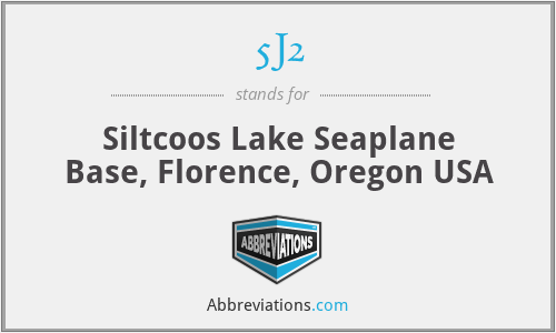 5J2 - Siltcoos Lake Seaplane Base, Florence, Oregon USA
