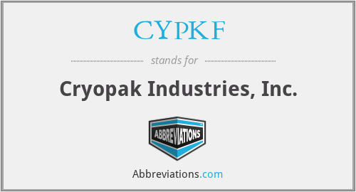 CYPKF - Cryopak Industries, Inc.