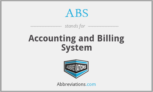 ABS - Accounting and Billing System