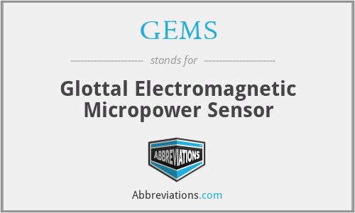 GEMS - Glottal Electromagnetic Micropower Sensor