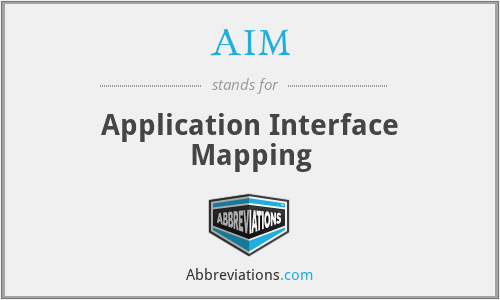 AIM - Application Interface Mapping
