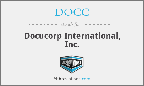 DOCC - Docucorp International, Inc.