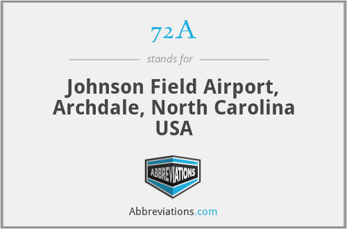 72A - Johnson Field Airport, Archdale, North Carolina USA