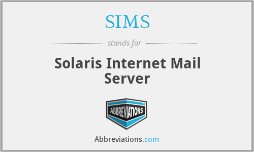 SIMS - Solaris Internet Mail Server