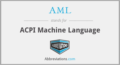 AML - ACPI Machine Language