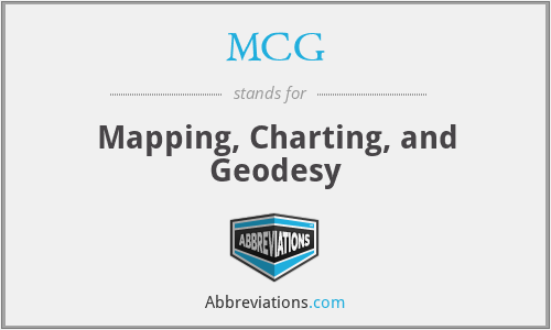 MCG - Mapping, Charting, and Geodesy