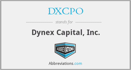 DXCPO - Dynex Capital, Inc.