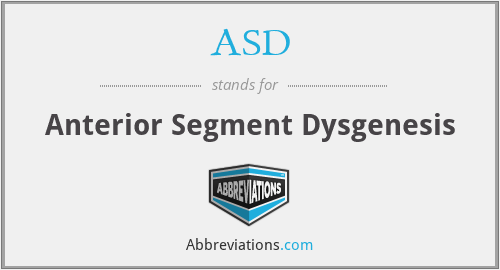 ASD - Anterior Segment Dysgenesis