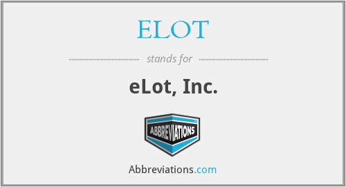 ELOT - eLot, Inc.