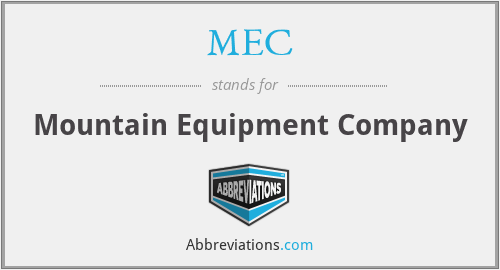 MEC - Mountain Equipment Company