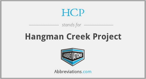HCP - Hangman Creek Project