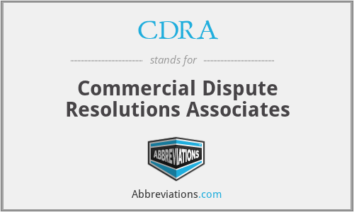 CDRA - Commercial Dispute Resolutions Associates