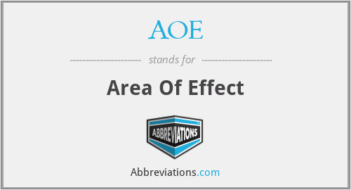 AOE - Area Of Effect