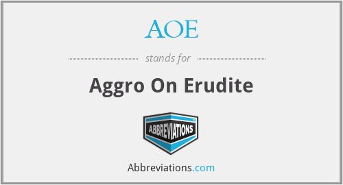 AOE - Aggro On Erudite