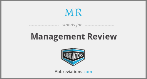 MR - Management Review