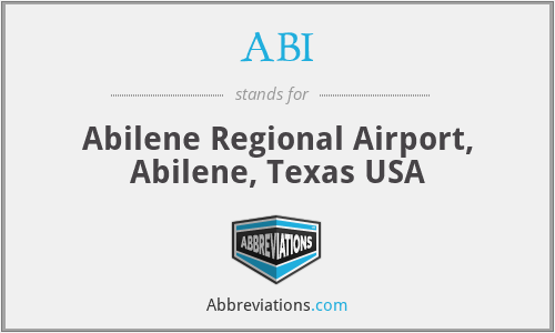 ABI - Abilene Regional Airport, Abilene, Texas USA