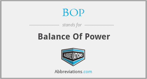 BOP - Balance Of Power