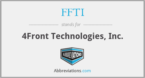 FFTI - 4Front Technologies, Inc.
