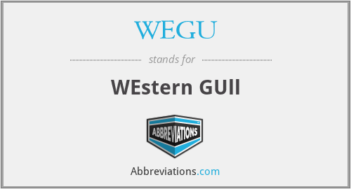 WEGU - WEstern GUll