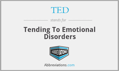 TED - Tending To Emotional Disorders