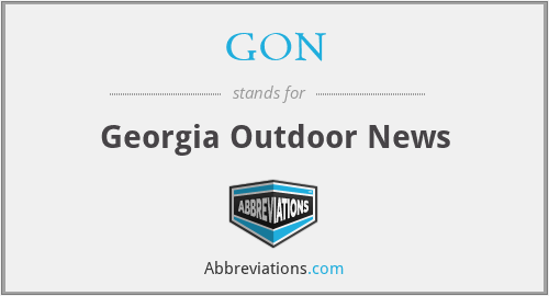 GON - Georgia Outdoor News