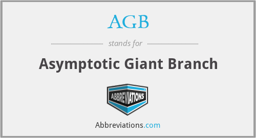 AGB - Asymptotic Giant Branch