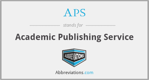 APS - Academic Publishing Service